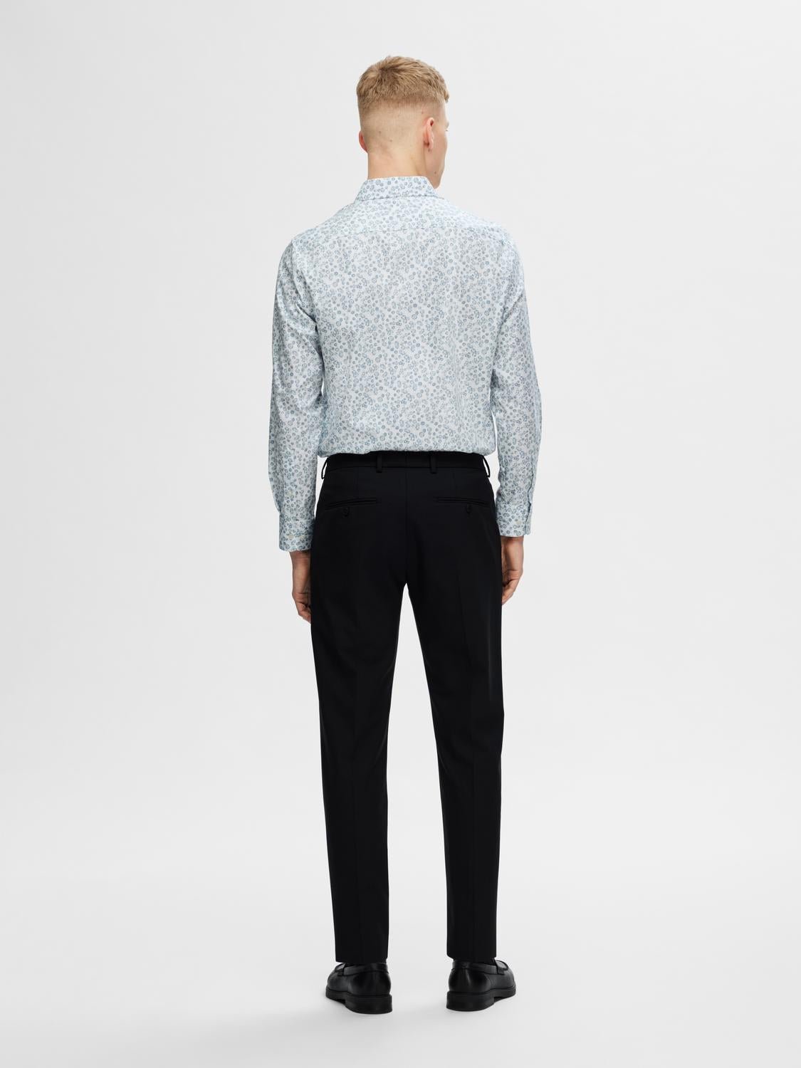 Slim Soho Ethan Skjorte - Mønstret/ Bright White